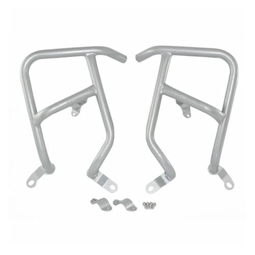 Motorrad Crashbars Für NC750X NC 750 X 2021 2022 Motorstoßstangenschutz Frash Stunt Cage Crash Bar Motorrahmenschutz Externes Zubehör Motorschutz Sturzbügel(Silver)