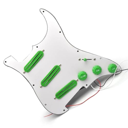 Standard-Pickguard-Tonabnehmer SSS Prewired Guitar Pickguard Mini Humbucker E-Gitarre Ersatzteile (Color : H)