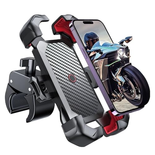 Handyhalterung Motorrad 360 ° Ansicht Fahrradtelefonhalter Motorradtelefonständer Für 4,7-7 Zoll Handyhalter Stoßfeste Halterung GPS-Clip Handyhalter Fahrrad