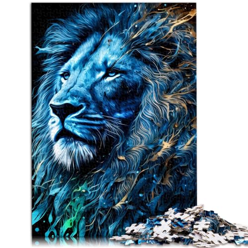 Puzzle für Puzzle-Löwe, 1000 große Teile, Puzzle für Erwachsene, Holzpuzzle, jedes Teil ist einzigartig – anspruchsvolles, unterhaltsames Familienspiel, 1000 Teile (50 x 75 cm)