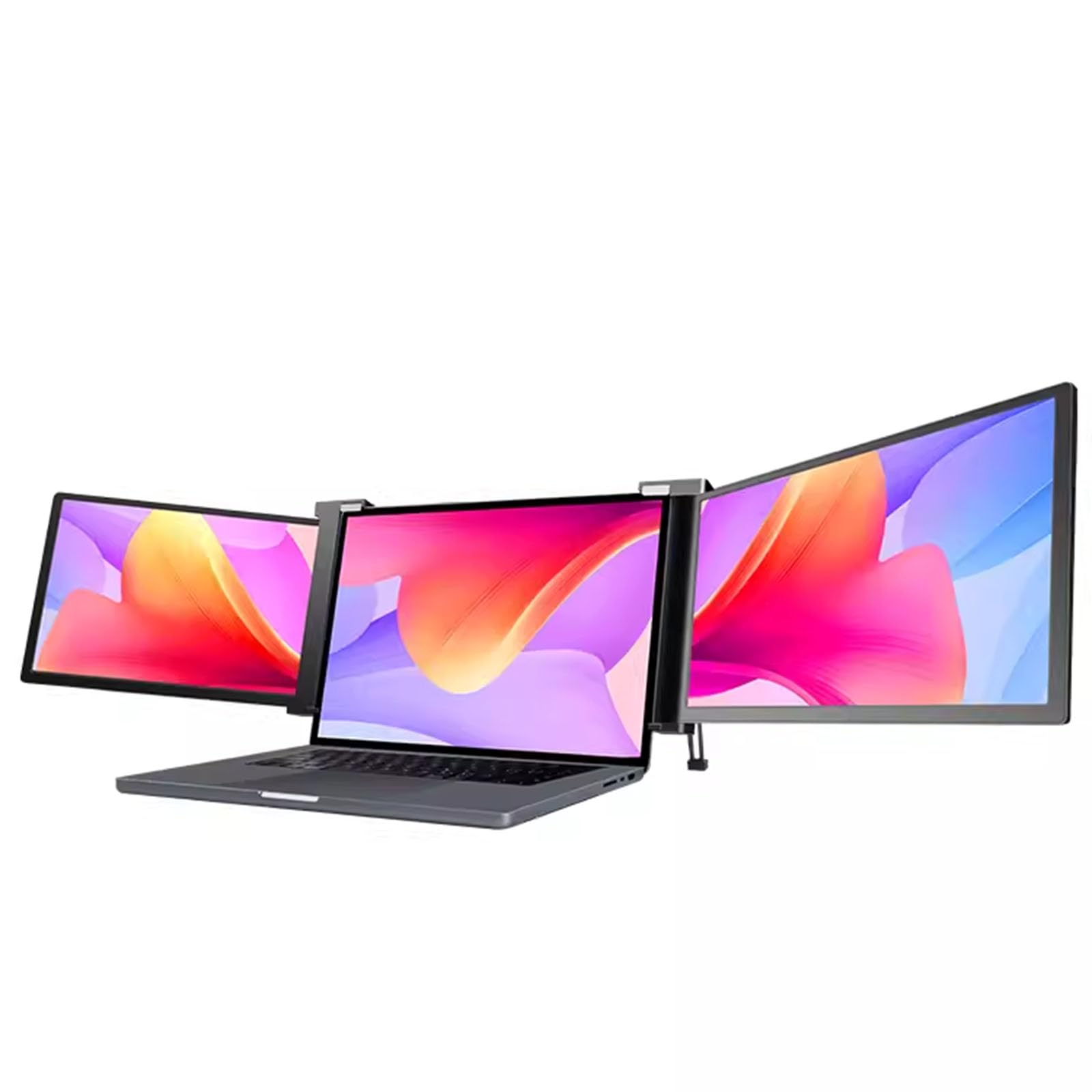 KJZQXYX 10/12/13 Zoll Dual-Triple-Screen-Displays, erweiterbares Handgepäck mit Laptop-Monitor-Workstation, freier Drehwinkel (12.2 inch (13.3~16.1 inch))