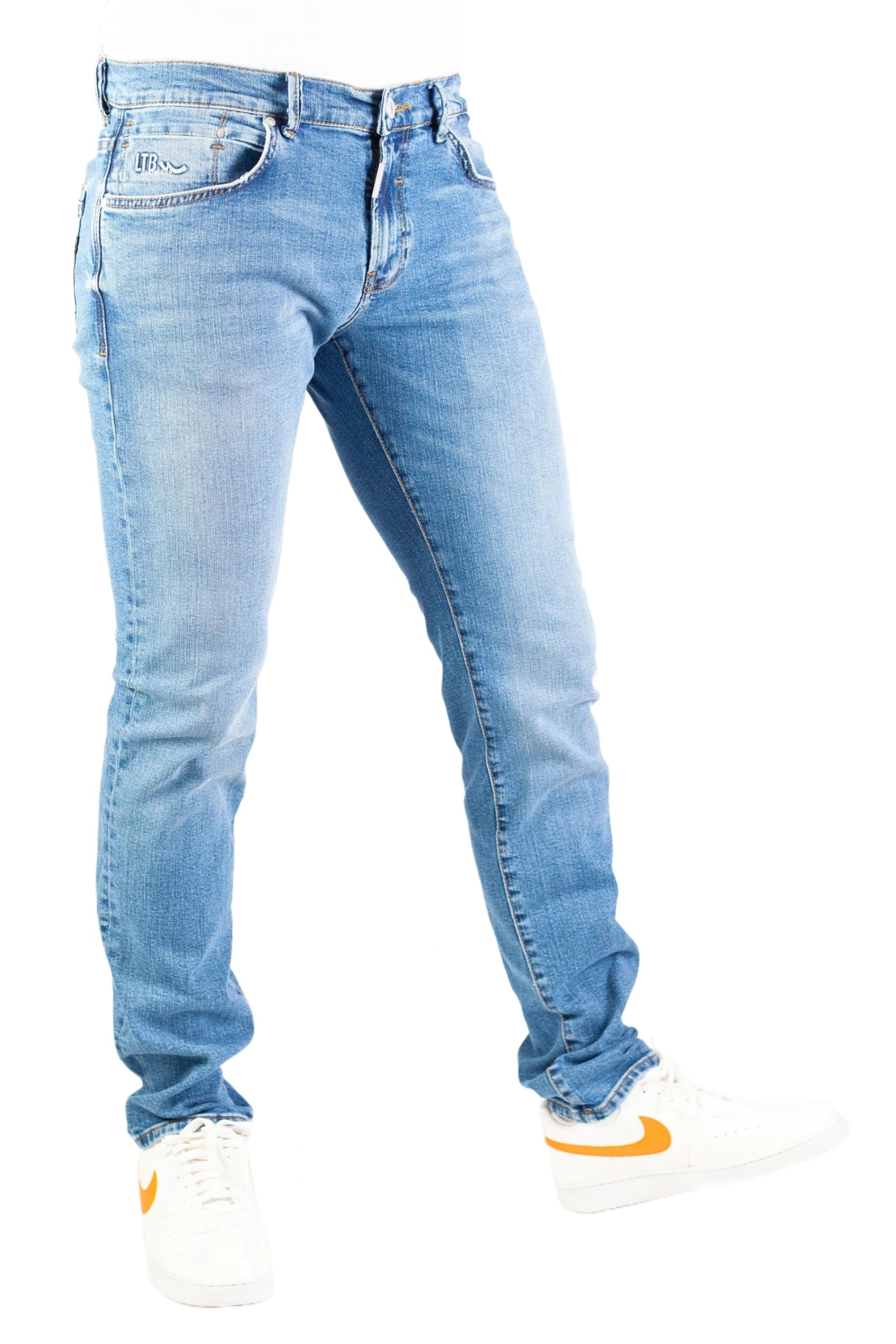 LTB Jeans Herren Jeans - Slim Fit Jeanshosen - New Sawyer - Blau - 33/30