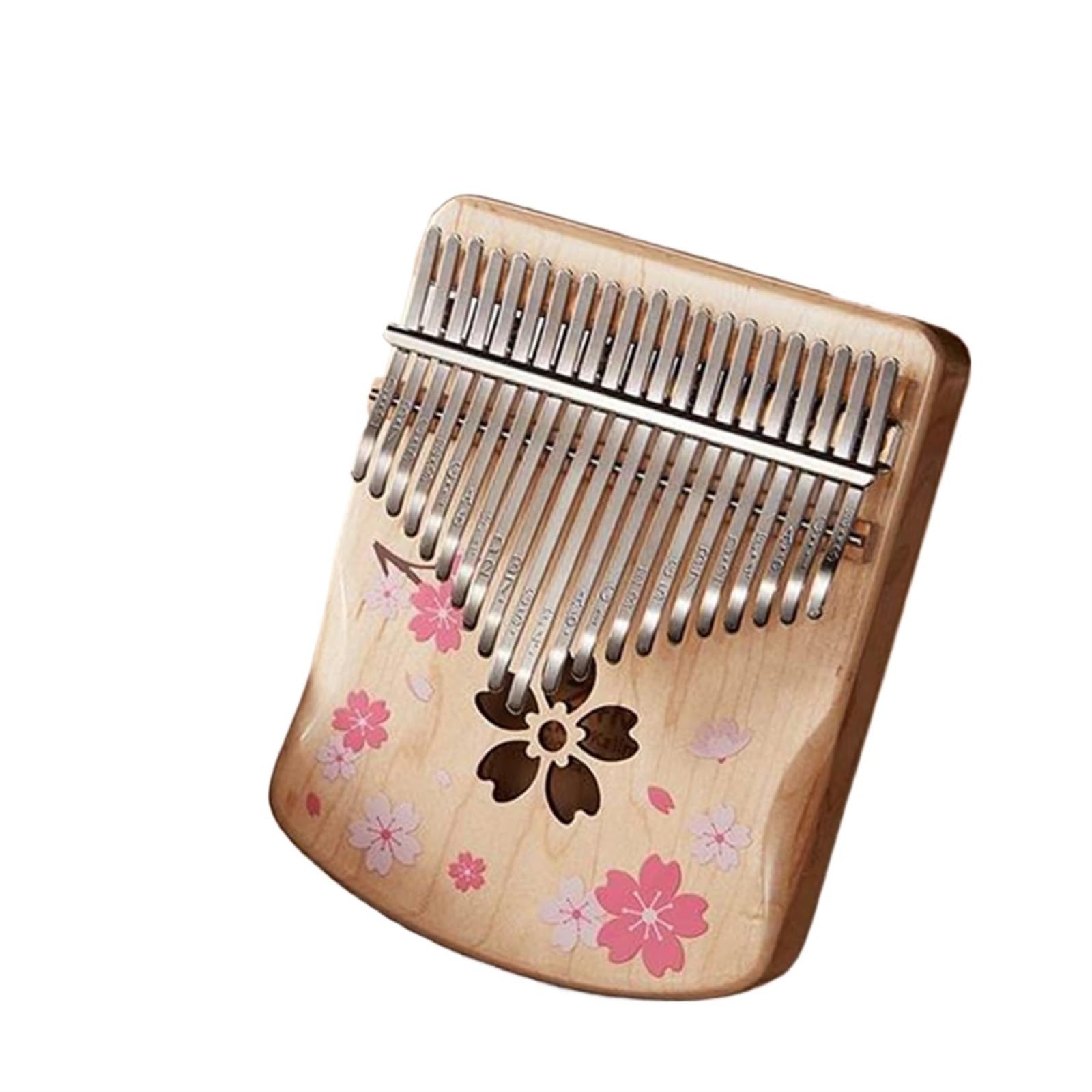 Kalimba 17 Tasten Kalimba Walnuss 21 Tasten Kalimbas Chromatische Tragbare Mini Musik Tastatur Finger Klavier Zubehör(H21)