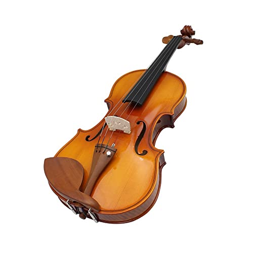 Student Violine Violine Volle Größe 4/4 3/4 1/2 Jujube Holz Streifen Helle Akustische Violine Mit Koffer Bogen Violine Zubehör (Farbe: 4-4)