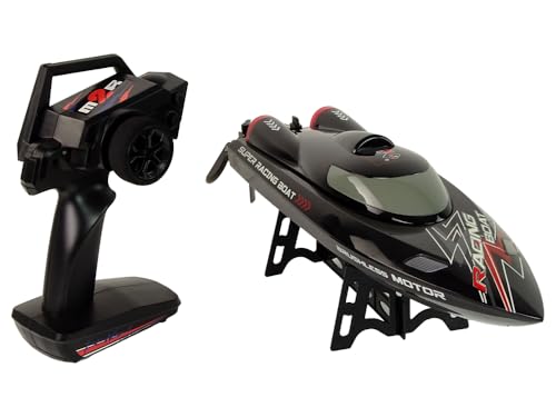 RC Speedboot Motorboot WL916 Swordfish, 2,4 GHz, Schwarz, Fernbedienung