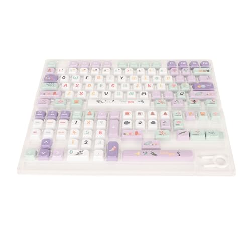 Wamsound The 124 Key Mechanical Keyboard Keycap XDA Height PBT Heat Sublimation Keycap is Suitable for The 61 87 96 98 104 108 Keyboard and is Perfect for Decoration