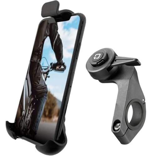 Optiline Telefonhalterung Fahrrad Fatbike E-Bike Lenkerbefestigung mit Schnellverschluss & Action Cam Adapter