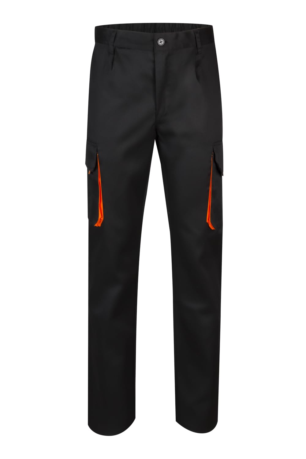 Velilla 103004 - Mehrtaschenhose (Größe 54) Farbe schwarz und orange