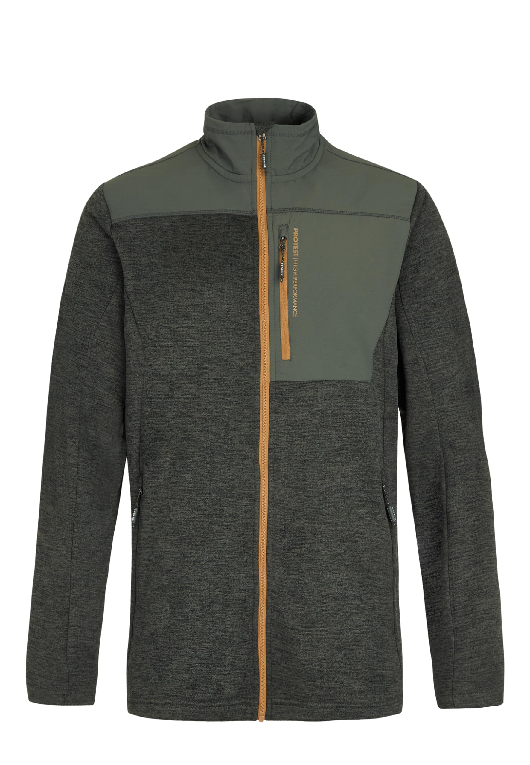 Protest Men Full Zip Top PRTHAMMEREN Huntergreen L