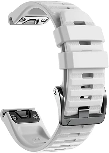 NEYENS 22 x 26 mm Armband aus Silikon für Garmin Fenix 6X 6 Pro 7 7X 5X 5 Plus 3HR 945 Schnellverschluss-Armbänder Ersatz, 26mm width, Achat