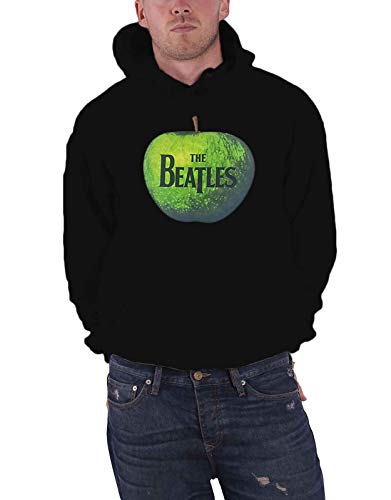 The Beatles Apple Logo offiziell Herren Nue Schwarz Pullover Kapuzenpullover XXL