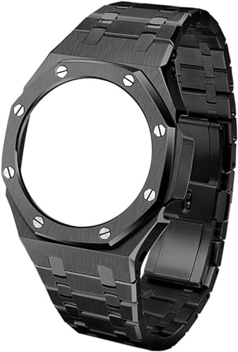 IOTUP 3. Uhrenarmband, 44 mm, Edelstahl, Ersatzzubehör, für GA2100 GA2100SKE-7A Herren-Uhrenarmbänder, Mod Kit, Einheitsgröße, Achat