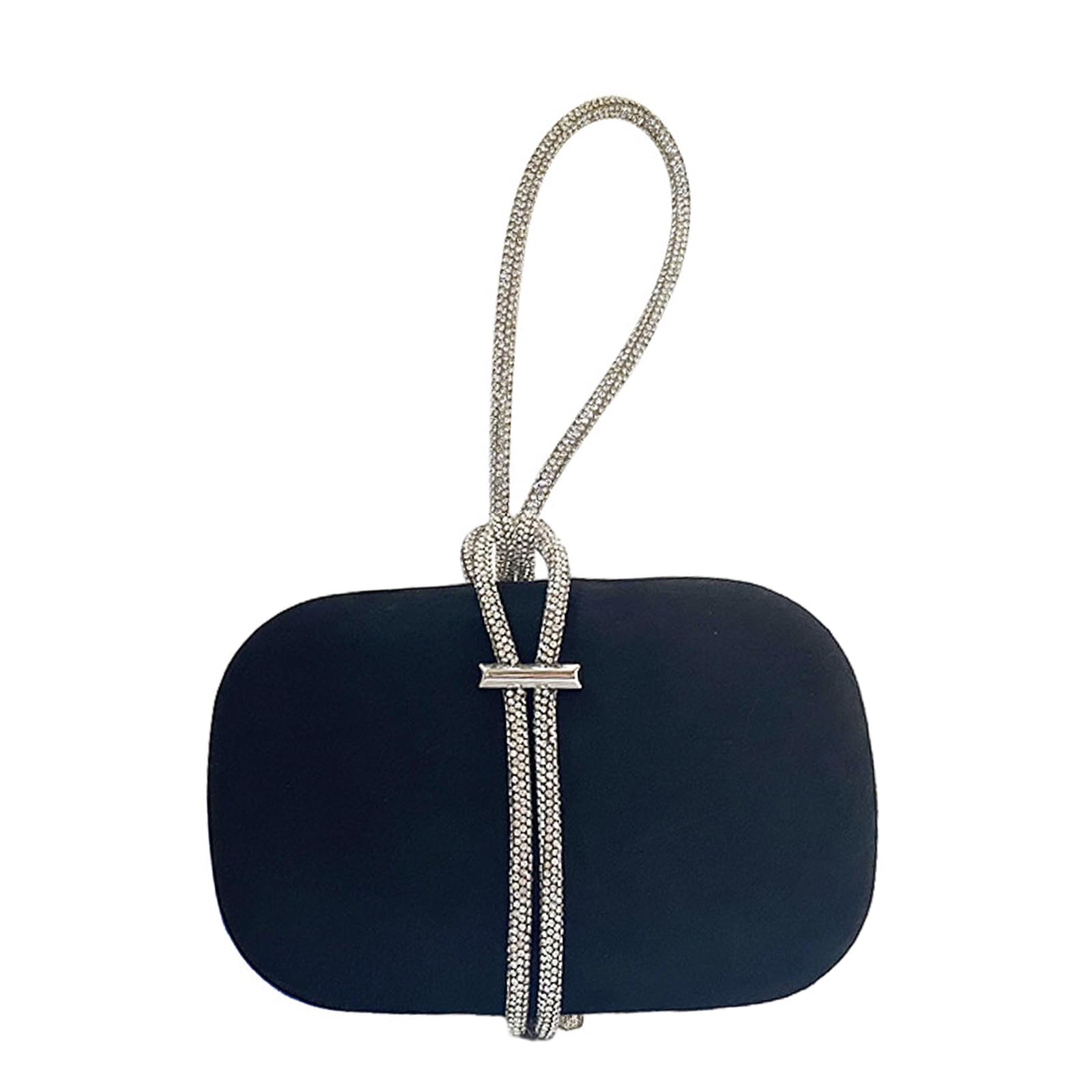 ohodhmnu Damen-Tragetasche, Handtasche mit Griff, Abendtasche, elegant, Party, Bankett, Hochzeit, Clutches für Frauen, Mädchen, Cocktailtasche, Handtasche, Schwarz , with ribbon