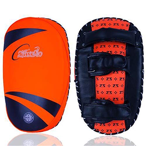 Rysmliuhan Shop Box Pratzen Boxen Sport Ziel Mitt Handschuh Boxen Geschenke Für Männer Boxen Zubehör Fokus Pads Boxen Ausrüstungen Stanzen Treten Palm Pad orange,1pair