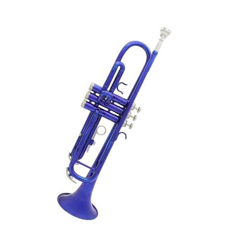 Standard Trompete Blaue B-Trompete aus Messingrohr, Student, Anfänger, Profi, der Blechblasinstrumente Trompete spielt