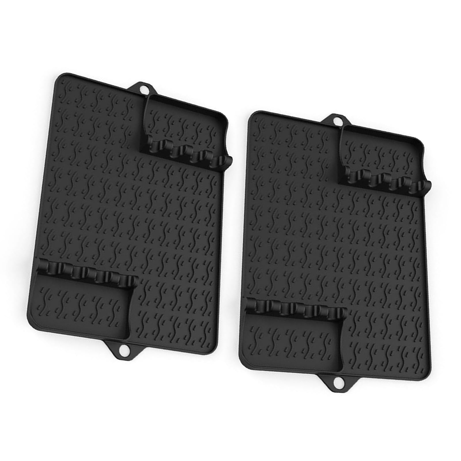 2 Stück Silikon BBQ Grillmatte Barbecue Grills Pad Antihaft Grillmatte Küchenzubehör Geeignet für Outdoor Kochen