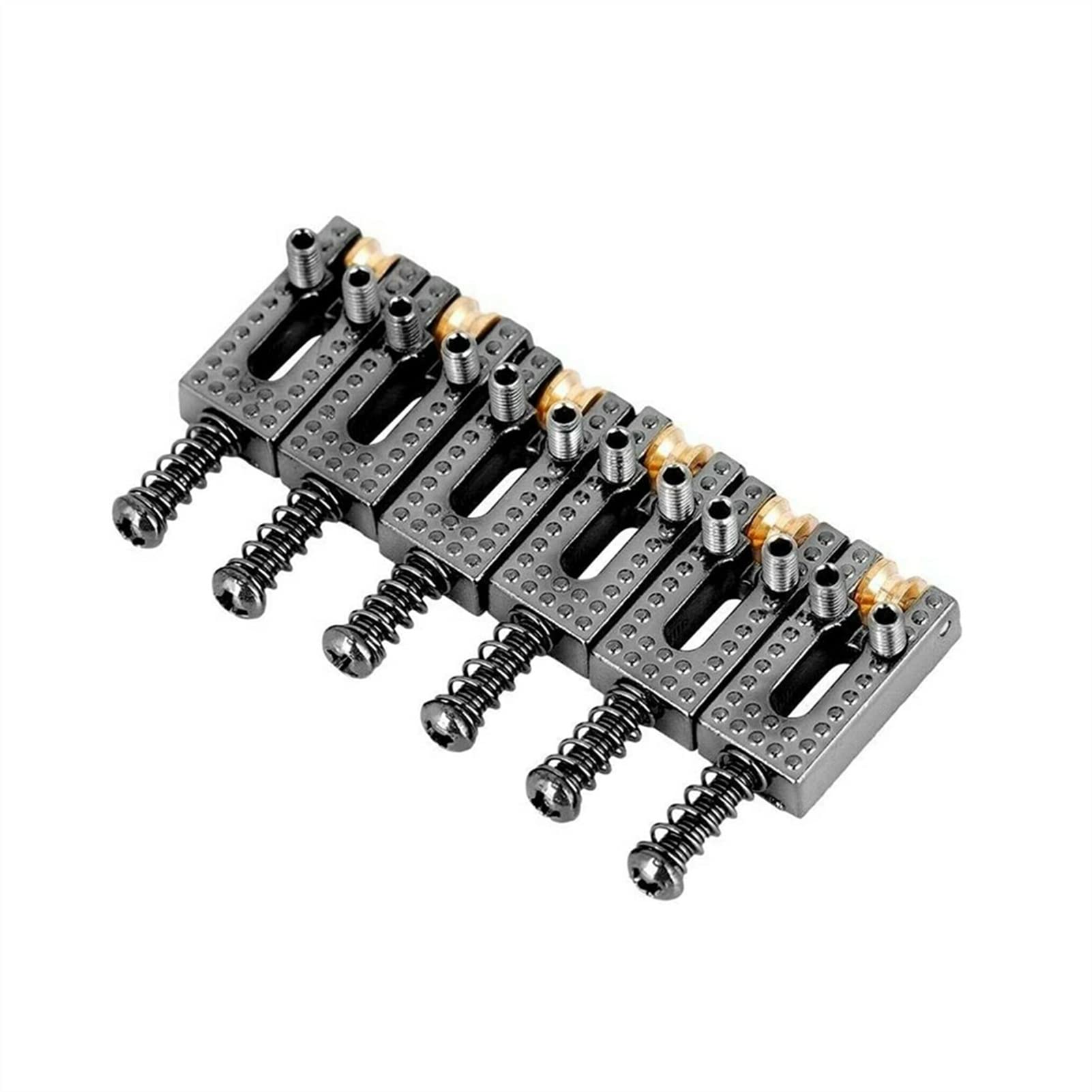 6 Stücke E-Gitarren-Roller-Brücke Tremolo-Sättel Für Tl St. Elektrische Gitarre Gitarrebrücke(6pcs Black)