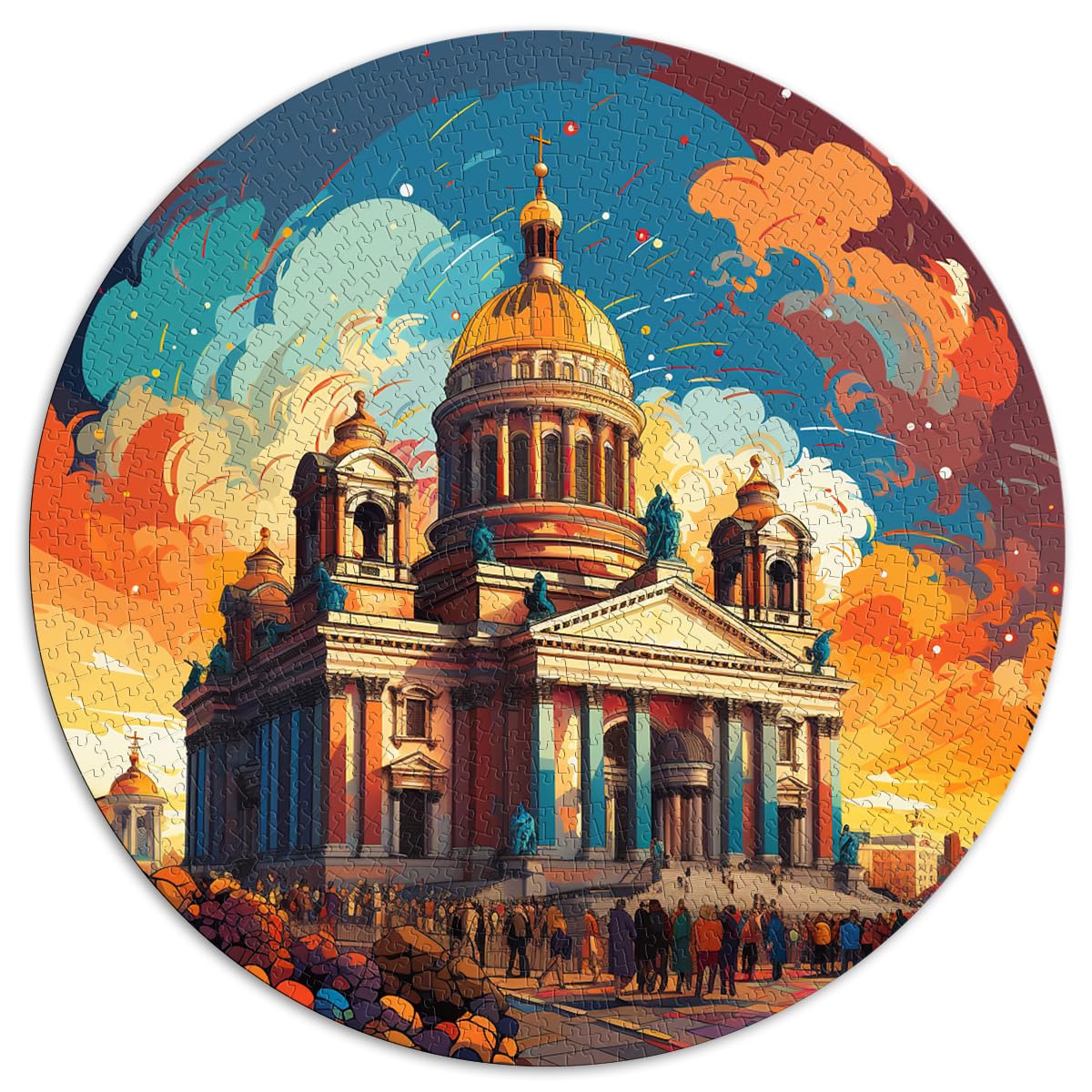 Puzzles mit der Kathedrale von Helsinki, Puzzles für Erwachsene, 1000 Puzzles, 26,5 x 26,5 Zoll, lustige Puzzles für anspruchsvolle Puzzlespiele und Familienspiele