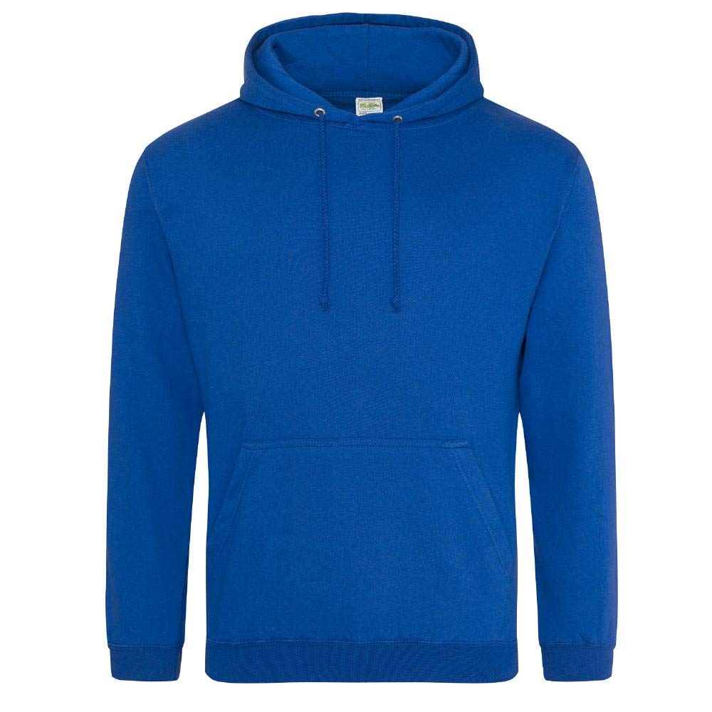 Just Hoods - Unisex College Hoodie/Royal Blue, 3XL