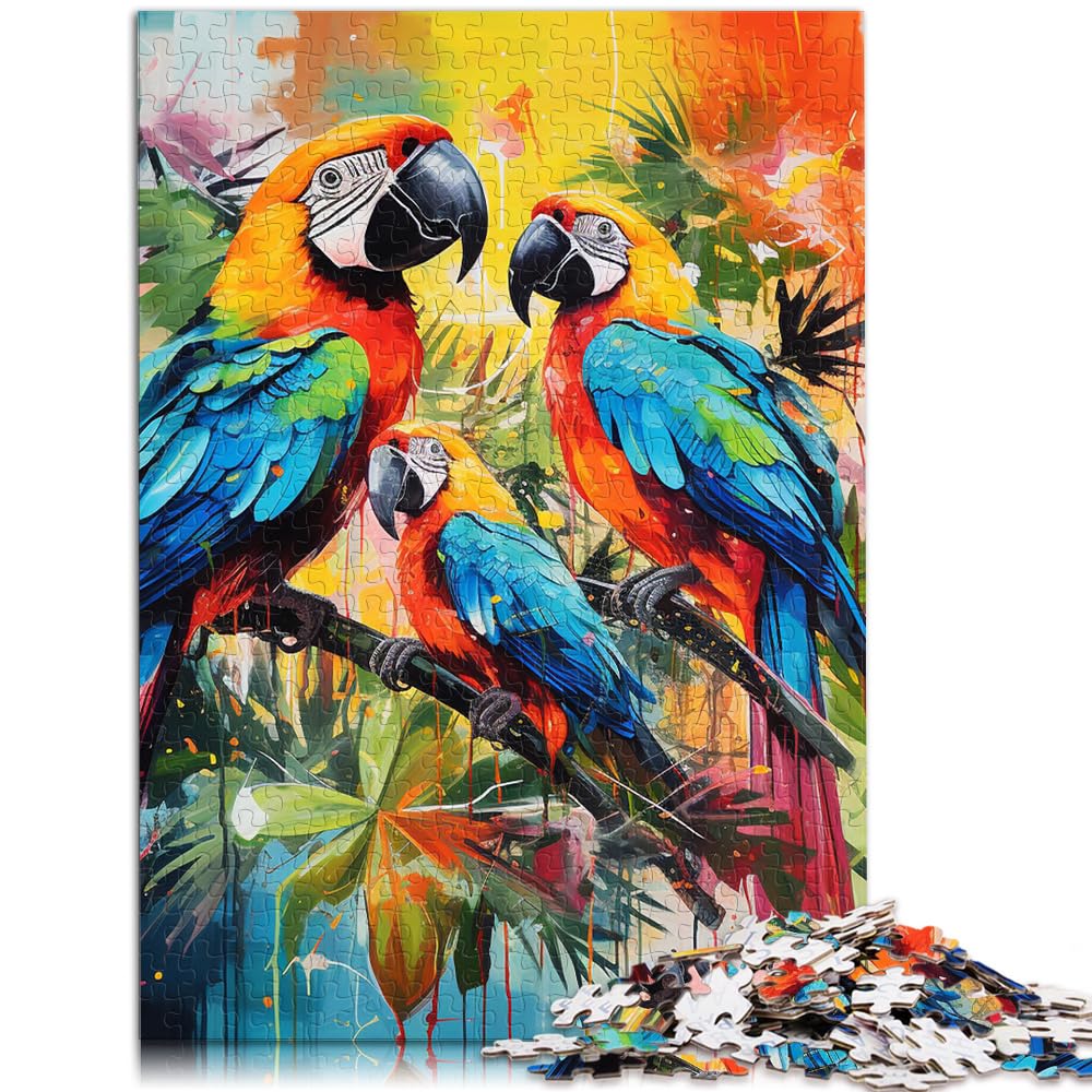 Puzzle für Puzzle Art Tukane 1000 Teile Puzzle Holzpuzzle Jedes Teil ist einzigartig - Anspruchsvolles Familienspaßspiel 1000 Teile (50 x 75 cm)