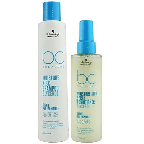 Schwarzkopf Bonacure Moisture Kick Shampoo 250 ml und Spray Conditioner 200 ml