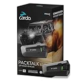 CARDO PACKTALK Edge Geländewagen, Schneemobil, Seite x Seite, ATV-Kommunikation für jeder Terrain, Schwarz