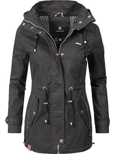 Marikoo Damen Übergangsjacke Baumwolljacke mit Kapuze Nyokoo Coral Gr. S