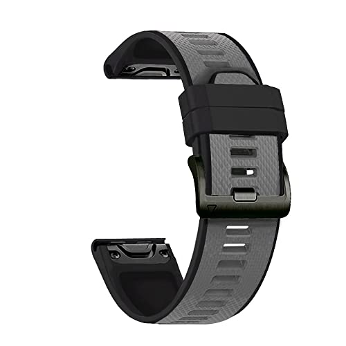 NEYENS 26 mm Armband für Garmin Fenix 5S 5 5X Plus 6S 6 6XPro 3HR, Silikon-Armband, 22 mm, Schnellverschluss, modisches Smart-Accessoire, 26mm For Fenix 5X 5XPlus, Achat