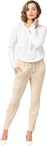 Stehmann Roxana2-748 Jogg-Pant mit Taschen BottomsSize 40, Größe 40, Farbe Sand