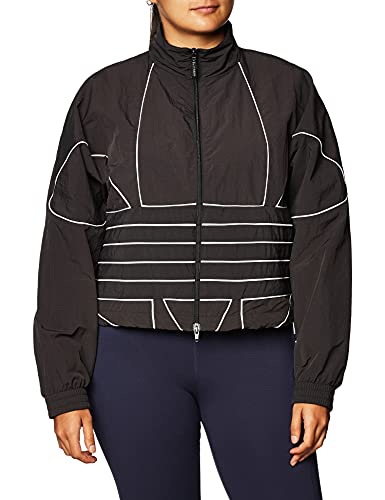 adidas Lrg Logo TT Track Top, Damen XL schwarz/weiß