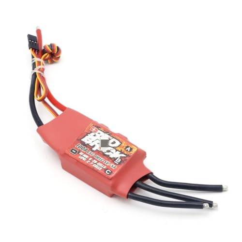 LSFWJP for Red Brick 50A 70A 80A 100A 125A 200A Bürstenlosen ESC Elektronische Geschwindigkeit Controller 5V/3A 5V/5A BEC for FPV Multicopter (Color : 100A ESC 2-7S)