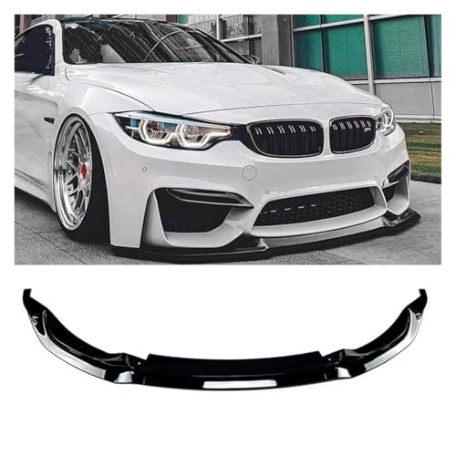 Splitter Auto Frontspoiler Spoiler Unterlippe Body Kit Separator Schutz Schwarz Stil Frontlippe Fitti Für F80 M3 F82 F83 M4 2015-2020 Frontlippe(Glossy Black)