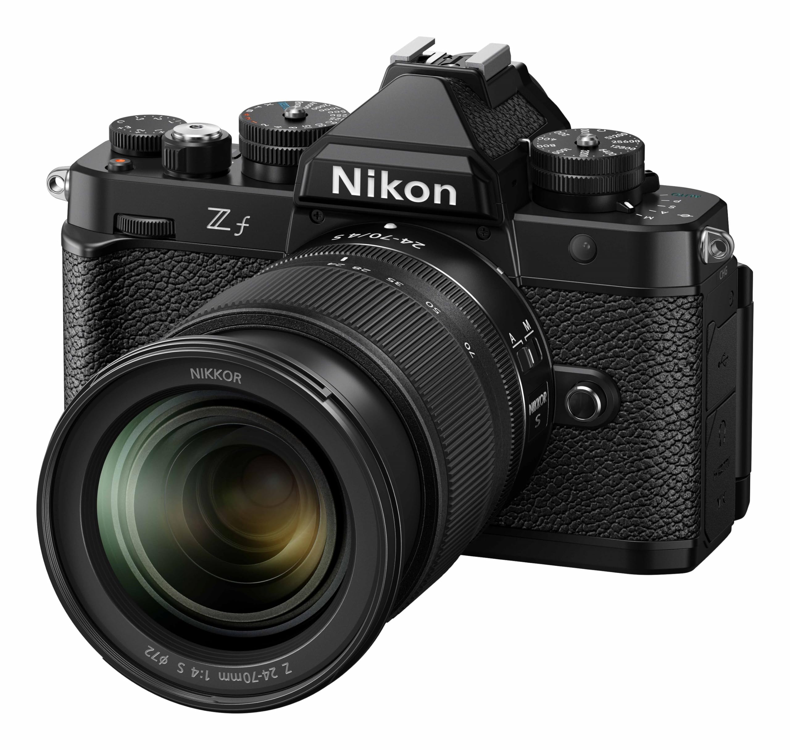 Nikon Z f Kit 24-70mm 1:4 S Vollformatkamera, 24.4MP, 4k Video, Pixel Shift, Gehäuse mit Magnesiumlegierung, Neig- und drehbarer Touch-Monitor