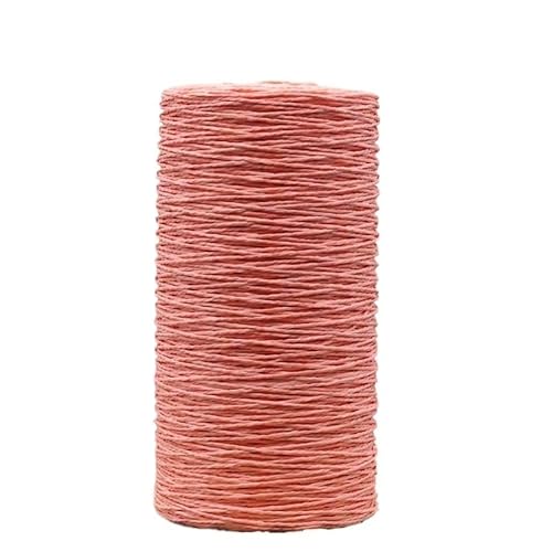 500G Bast Stroh Garn Handgemachte Stricken Sommer Hut Taschen Häkeln Garn for Handarbeit Material(Watermelon red)