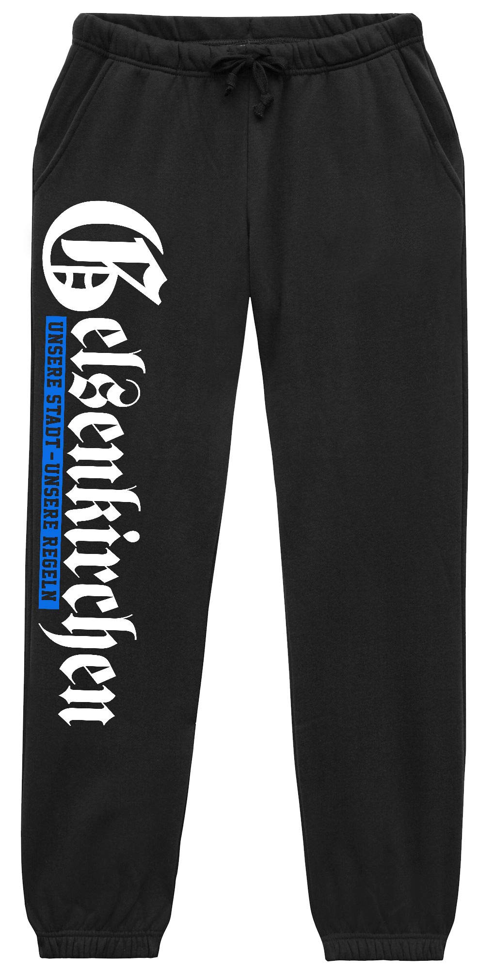 UGLYSHIRT Unsere Stadt Gelsenkirchen Herren Jogginghose | Fussball Sport Gelsenkirchen Hose Skyline Sporthose | M1 (L)