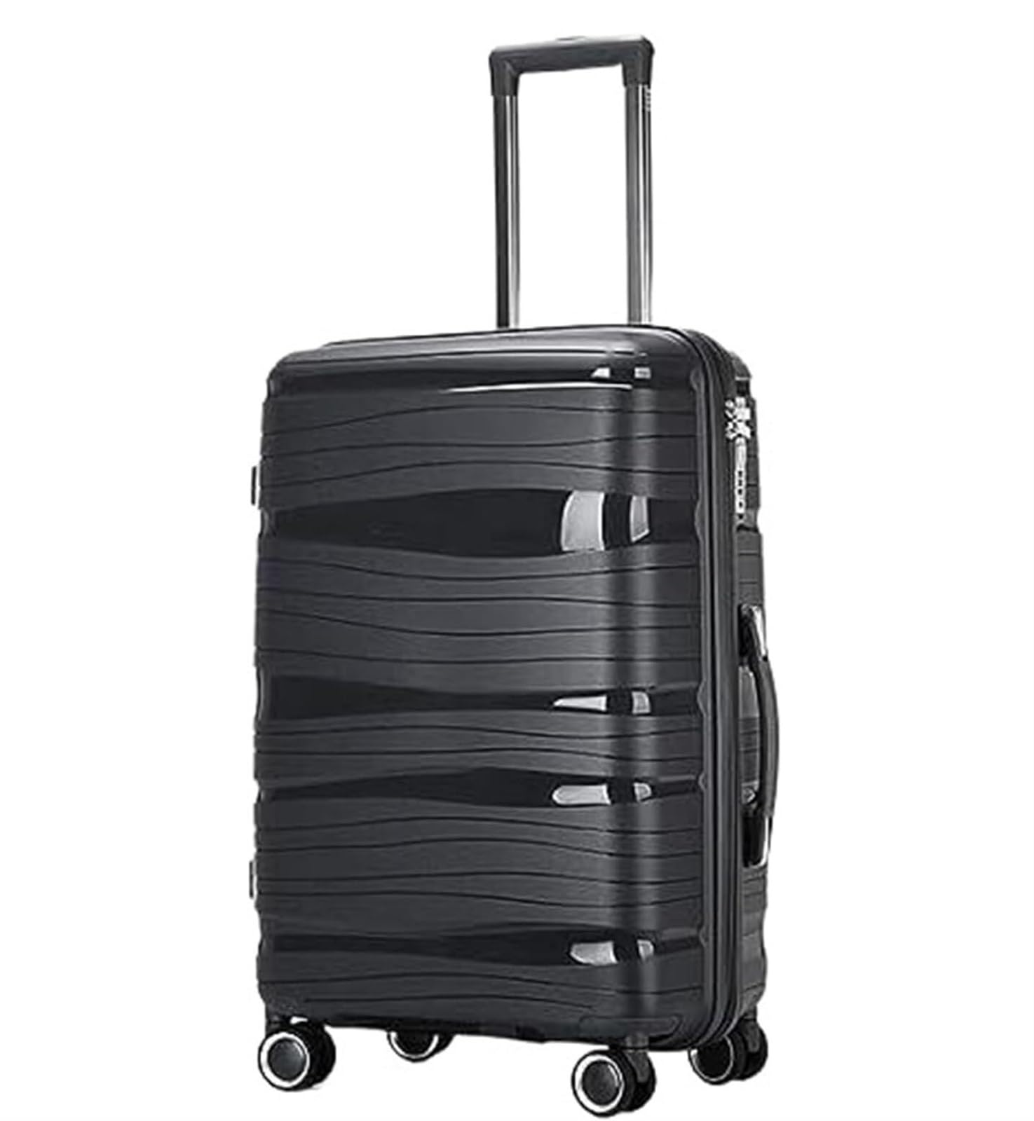 Habrur Rollkoffer Koffer Trolley Reisekoffer Mit Spinnerrädern, Leichten Ergonomischen Griffen, Handgepäck Koffer Gepäck Reisekoffer (Color : B, Size : 24in)