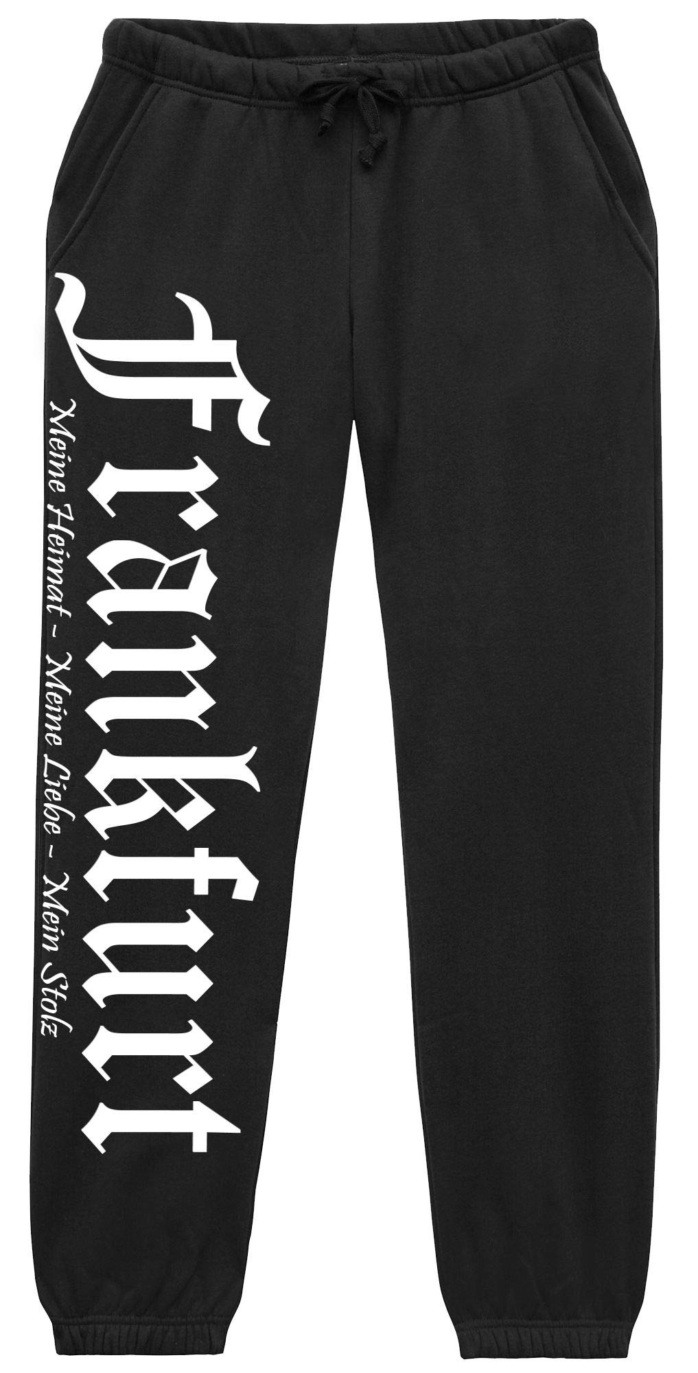 UGLYSHIRT Frankfurt Meine Heimat Herren Jogginghose | Fussball City Frankfurt Hose Skyline Sporthose Freizeithose | (M)