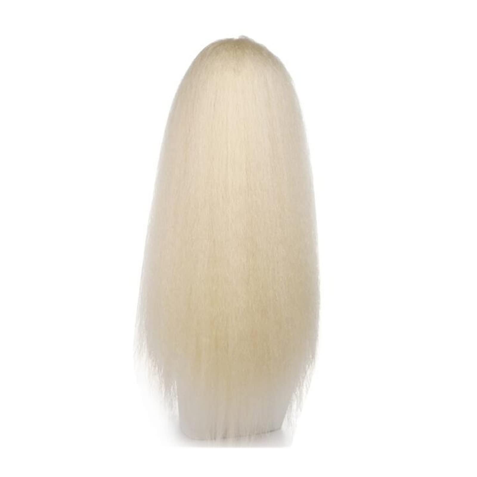 Pferdeschwanz Haarteil 16"-24" synthetischer Yaki-Pferdeschwanz mit Kordelzug, hitzebeständig, lange, verworrene, gerade, flauschige Pferdeschwanz-Verlängerungen, Clip-in-Haarteile for schwarze Frauen