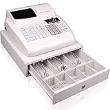 ROGHA Elektronische Registrierkasse mit 48-Tasten-Tastatur Digitale POS-Registrierkasse LED-Anzeige für Kleine Unternehmen/Einzelhandel/Restaurant