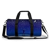 Nacht Sternenhimmel Sport Duffel Bag Sporttasche Reisetasche Handgepäck Tasche Schwimmtasche Weekender Bag 45x23x23cm