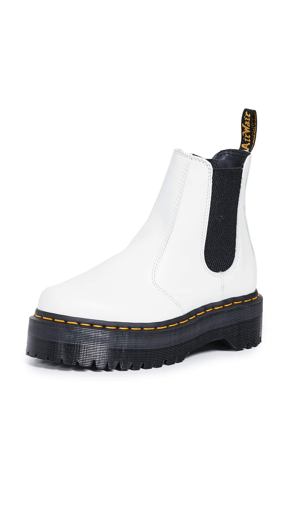 Dr. Martens Chelsea Boot Springerstiefel, White Smooth, 39 EU