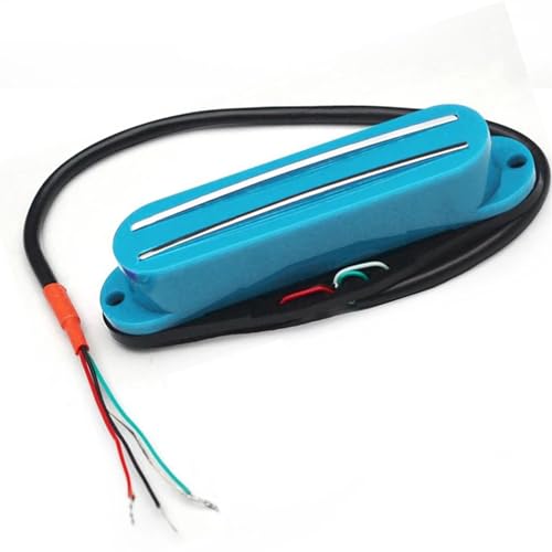 Gitarren-Tonabnehmer Mini Humbucker Pickup Dual Rail 9K Für E-Gitarre Ersatz Multi (Color : Sky Blue)