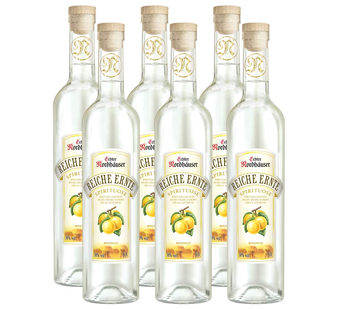 Echter Nordhäuser Reiche Ernte Mirabelle Obstbrand (6 x 0.5 l)