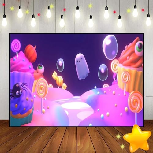 Süßigkeiten Schloss Party süß Donut Kuste Geburtstag Regenbogen Fotografie Dekoration EIS Baby Dusche Kuchen 300x200cm