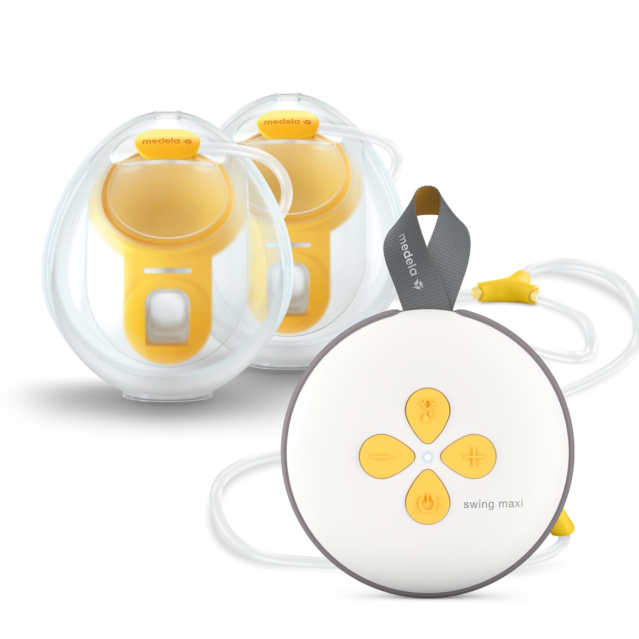 Medela Swing Maxi Hands-free Milchpumpe | Einfache, intuitive, ideal für unterwegs geeignete elektrische Doppelmilchpumpe für freihändiges Abpumpen