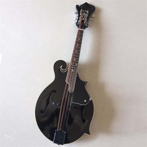 Mandoline Instrument Mandoline Cutaway F-Typ 8-Draht Gitarre Mandoline Achtsaitiges Instrument Professionelle(F-typeblack A)