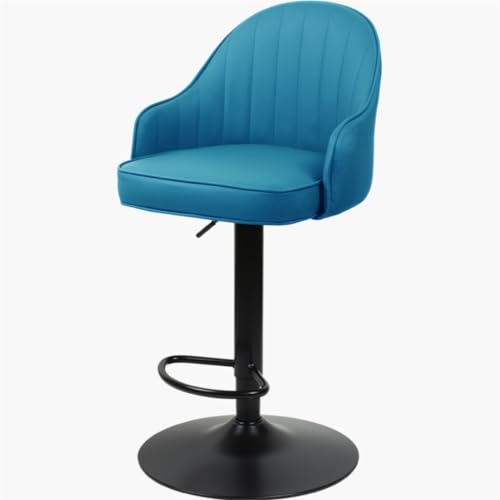 Habrur Barhocker Barstühle Barstuhl Barhocker Drehhocker Höhenverstellbarer Barstuhl Barhocker Für Esszimmer Bar Stühle Barsessel(Blue)