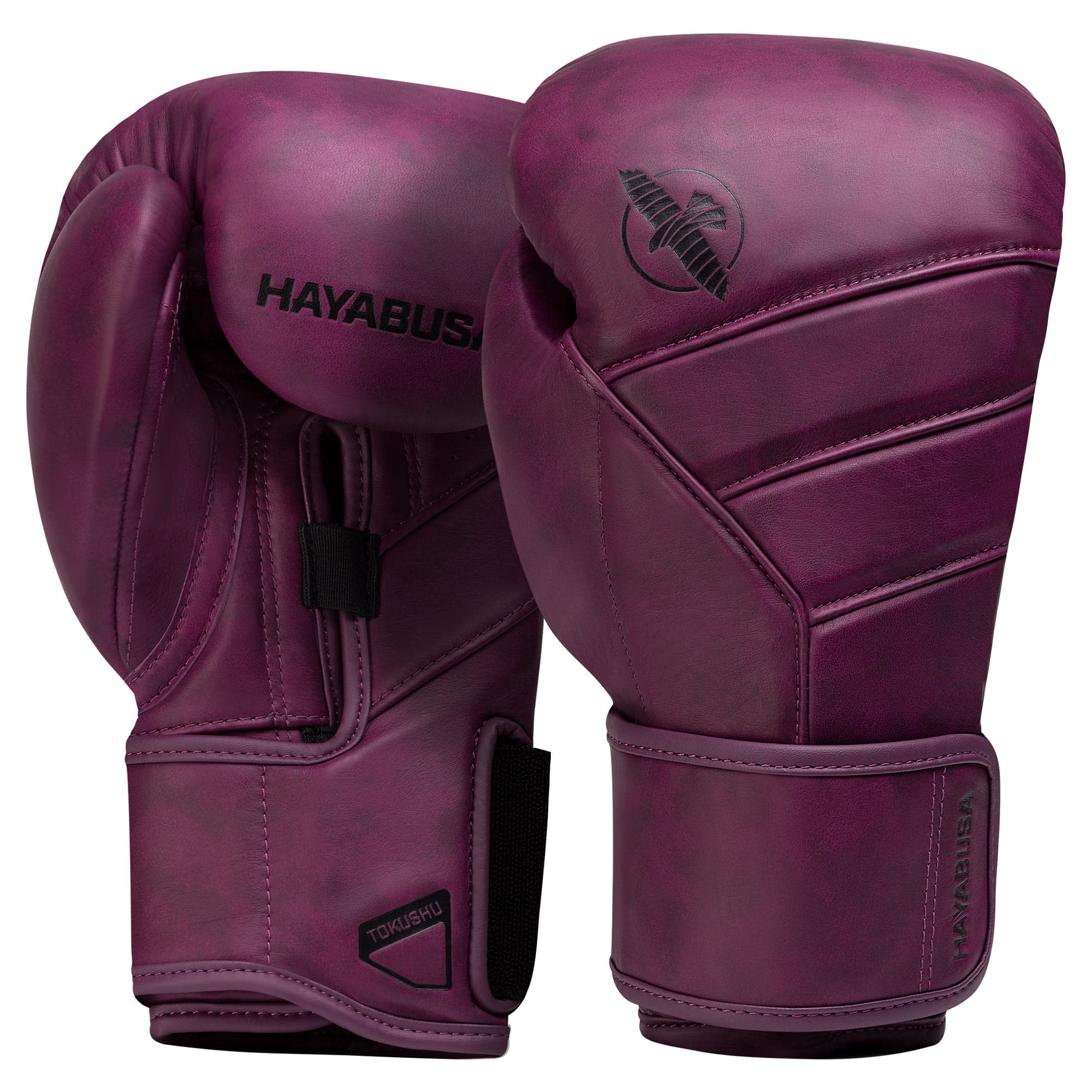 Hayabusa T3 LX Boxhandschuhe aus Leder - Pflaume, Größe 16oz