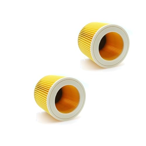 LoRier for Staubsauger Teile Patrone HEPA Filter WD2250 WD3.200 MV2 MV3 WD3 Karcher Filter Teile Luft Staub Filter (Color : 2pcs)