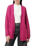 Cartoon Damen Casual-Strickjacke mit V-Ausschnitt Festival Fuchsia,42